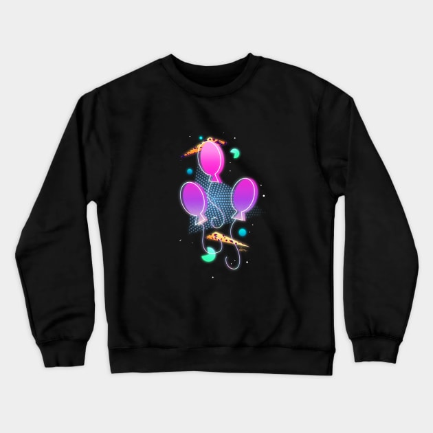 Synthwave Pinkie Pie Cutie Mark Crewneck Sweatshirt by Ilona's Store